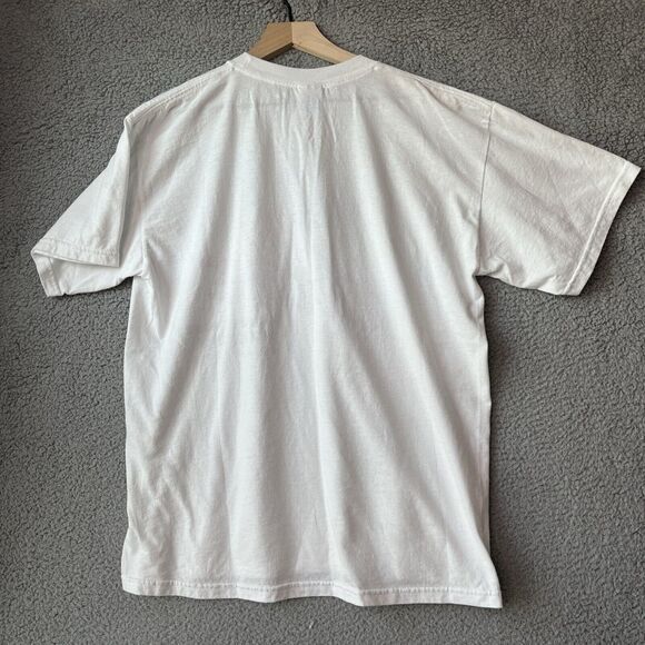 D.A.R.E T-Shirt Large Resists Drugs and Violence American Flag White Top Dare - Picture 5 of 10